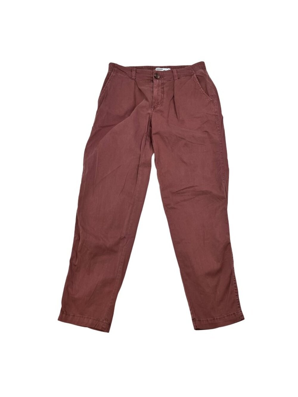 Sonoma Womens Pleated Front Ankle Pants Rosewood Size 4